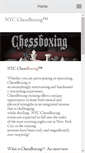 Mobile Screenshot of nycchessboxing.com